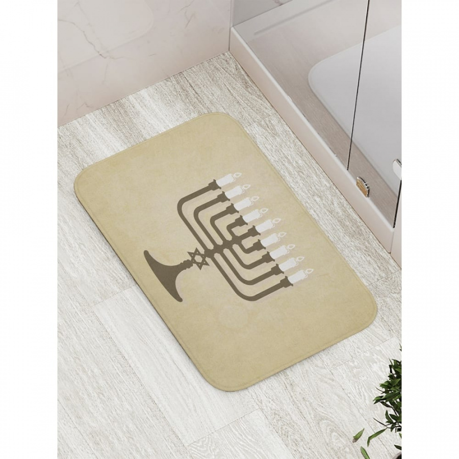 Противоскользящий коврик для ванной, сауны, бассейна JOYARTY Традиционный канделябр