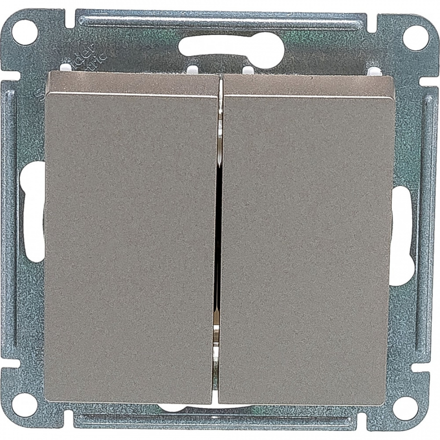 Двухклавишный выключатель Schneider Electric ATLAS DESIGN