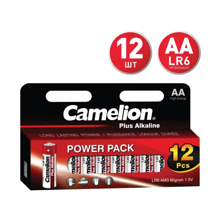 Батарейка Camelion Plus Alkaline LR 6 BLOCK-12 1.5В 5818