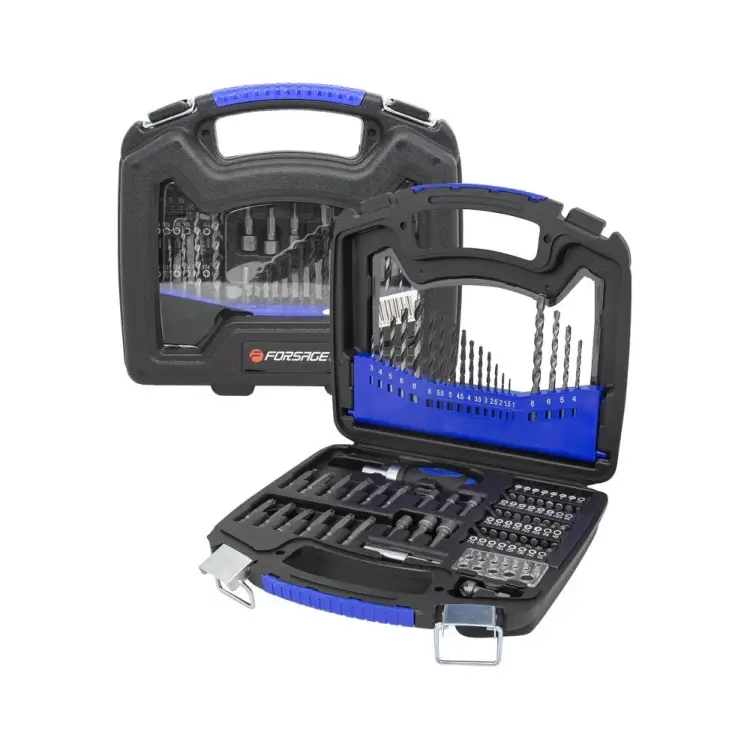 Набор сверл и бит по бетону,металлу,дереву и бит Forsage F-924U75