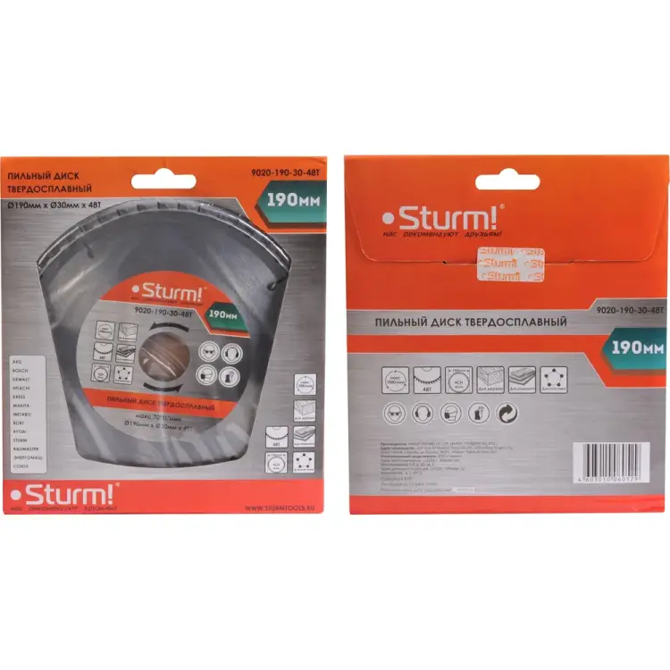 Пильный диск Sturm 9020-190-30-48T