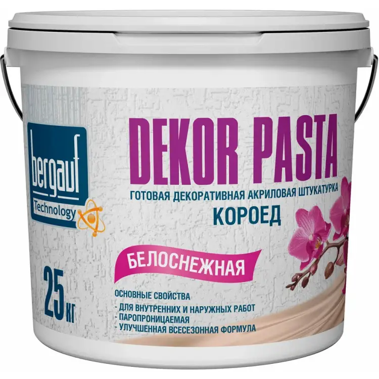 Готовая декоративная штукатурка Bergauf Dekor Pasta 52541 Готовая декоративная штукатурка Bergauf Dekor Pasta 52541