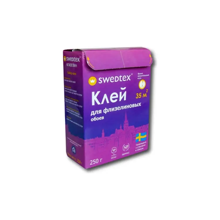 Клей сухой для обоев на флизелиновой основе Swedtex ФЛИЗЕЛИН PF-025 Клей сухой для обоев на флизелиновой основе Swedtex ФЛИЗЕЛИН PF-025