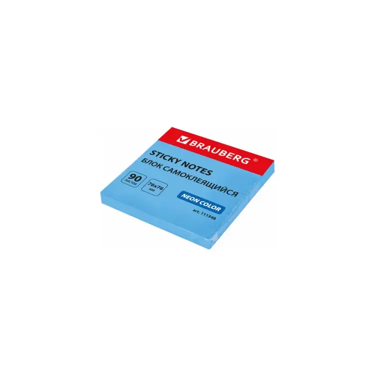 Блок самоклеящийся (стикеры) BRAUBERG 111348