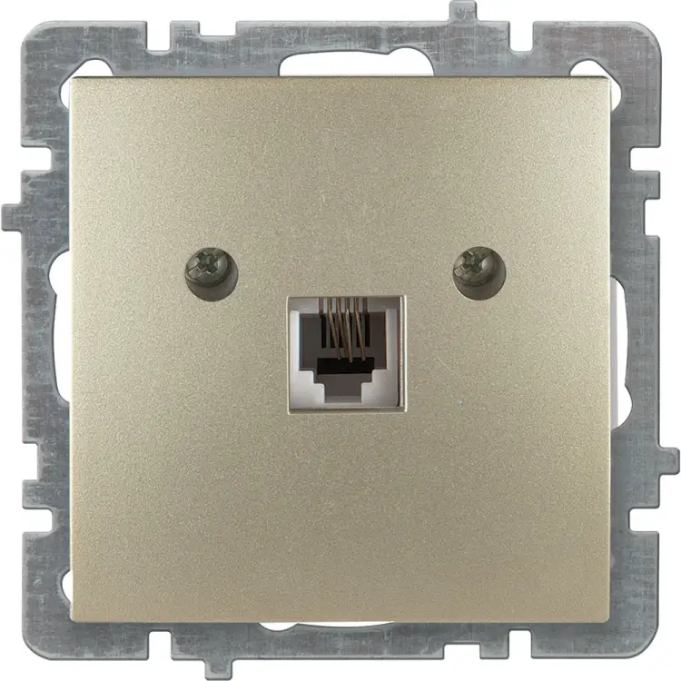 Телефонный механизм розетки Nilson Touran/Alegra metallic 24150440
