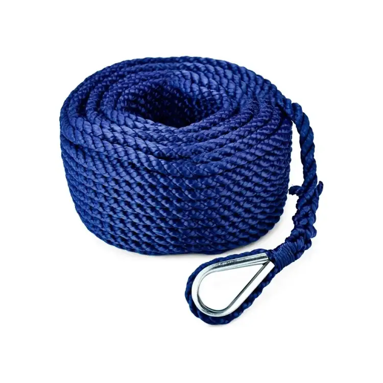 Якорный трехпрядный трос Skipper SK-TAN3ST1220BL