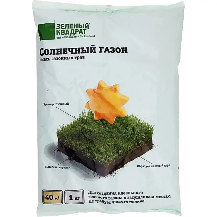 Семена газона Зеленый квадрат Солнечный 4607160331232