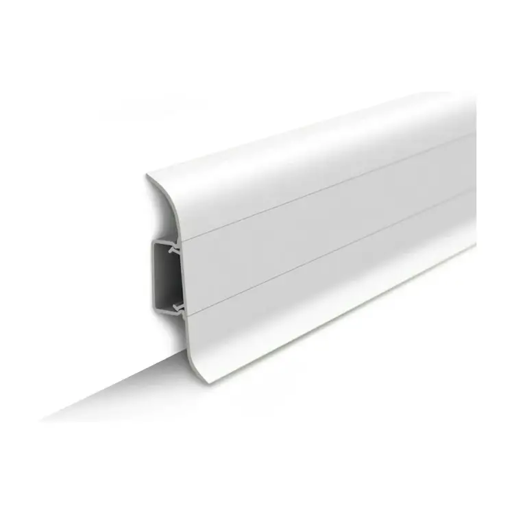 Напольный плинтус Ideal Классик К-П55п 001 БЕЛ