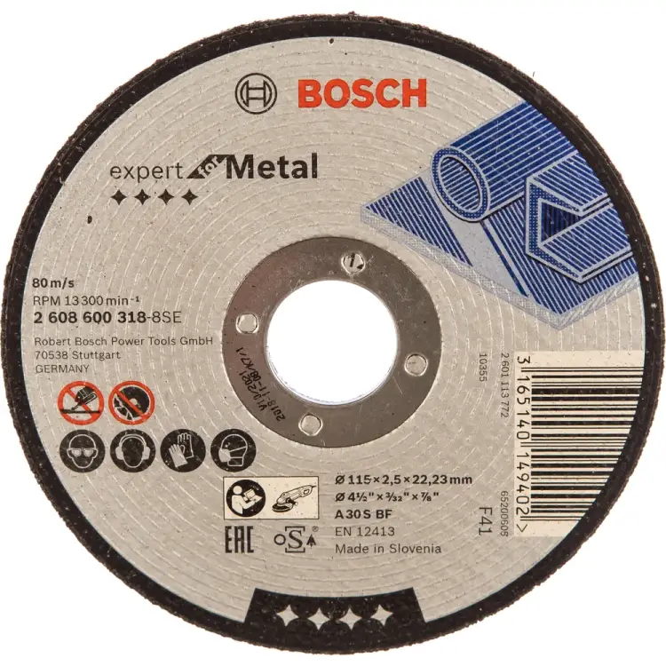 Отрезной диск по металлу Bosch 2.608.600.318 Отрезной диск по металлу Bosch 2.608.600.318