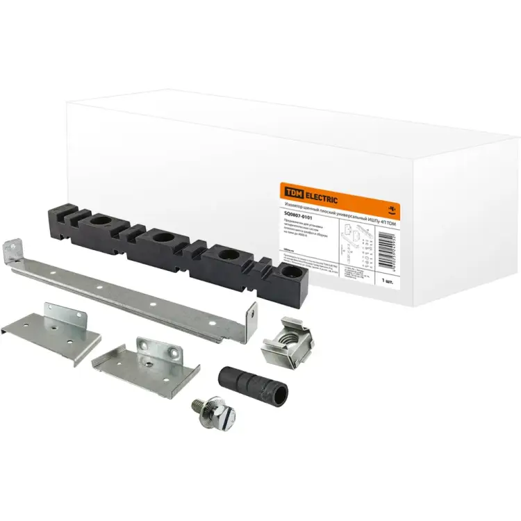Плоский универсальный шинный изолятор TDM ELECTRIC ИШПу 4П SQ0807-0101
