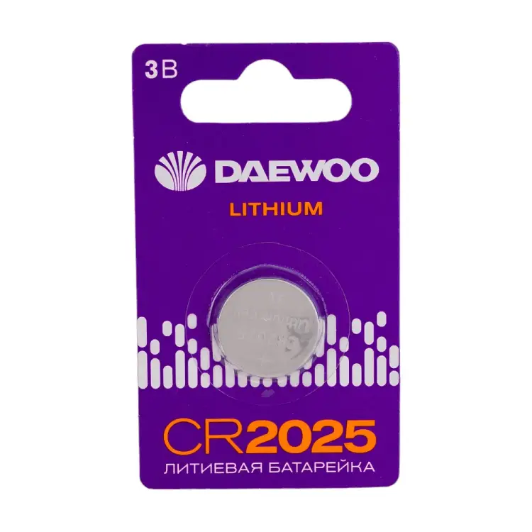 Литиевая батарейка DAEWOO CR2025 Lithium BL-1 5034143