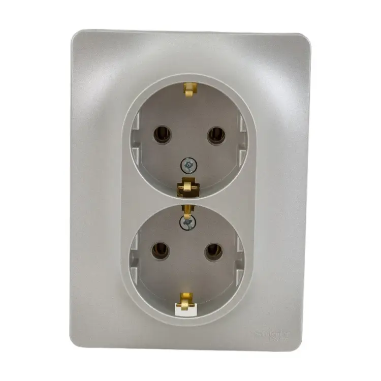 Двухместная розетка Systeme Electric GLOSSA GSL001224