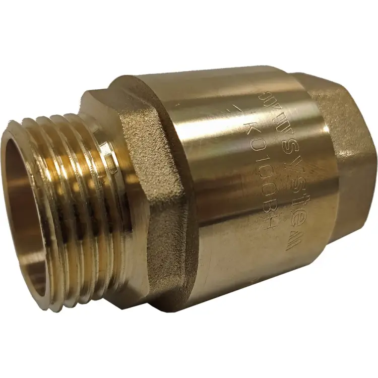 Пружинный муфтовый обратный клапан WWSYSTEM 1" с металлическим затвором К0100ВН