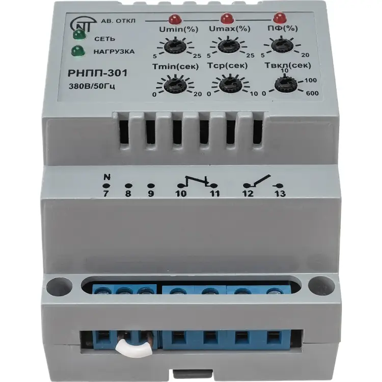 Реле напряжения перекоса и последовательности фаз НовАтек-Электро РНПП-301 3425600301