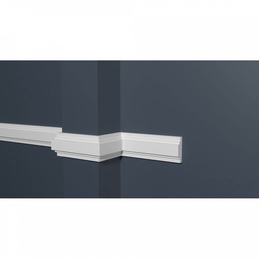 Ударопрочный влагостойкий стеновой молдинг под покраску Decor-Dizayn DD623