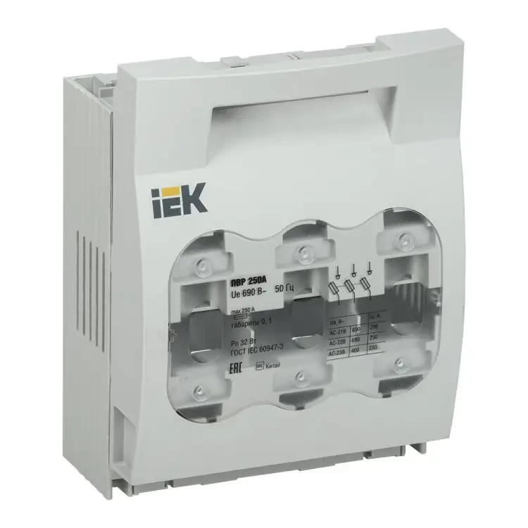 Предохранитель-выключатель-разъединитель IEK SRP-20-3-250 Предохранитель-выключатель-разъединитель IEK SRP-20-3-250