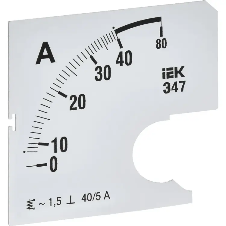Сменная шкала к амперметру IEK э47 IPA10D-SC-0040