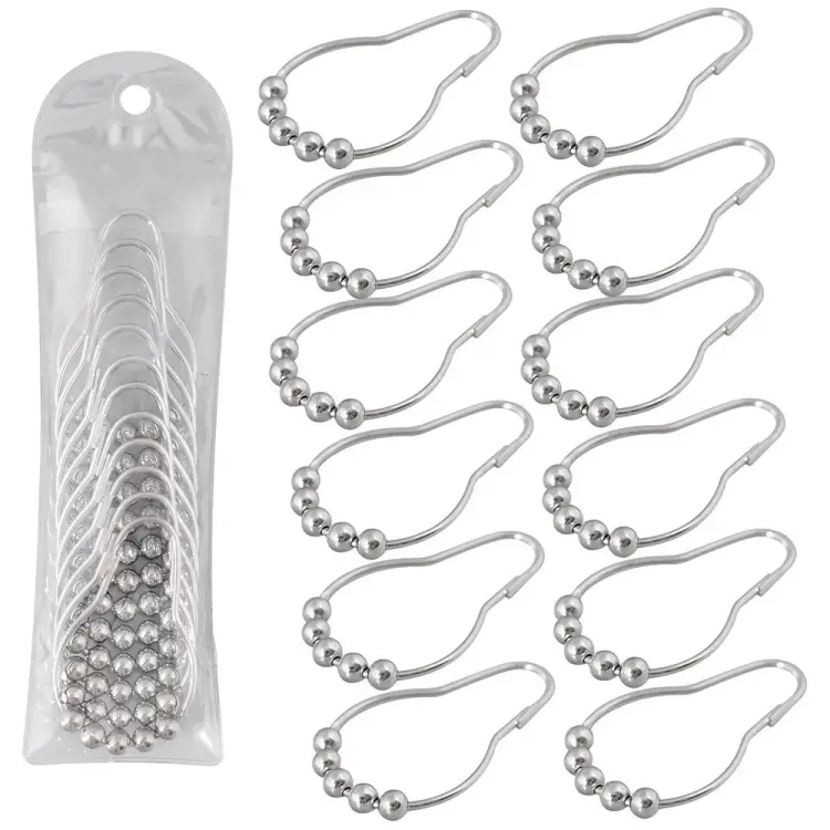 Набор колец для штор в ванную МУЛЬТИДОМ Колье VL34-64 Набор колец для штор в ванную МУЛЬТИДОМ Колье VL34-64