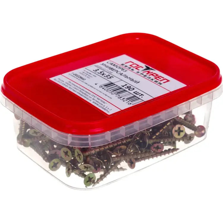 Универсальный саморез дерево ДСП OSB Госкреп 3,5х35 мм 190 шт. 1-0022640