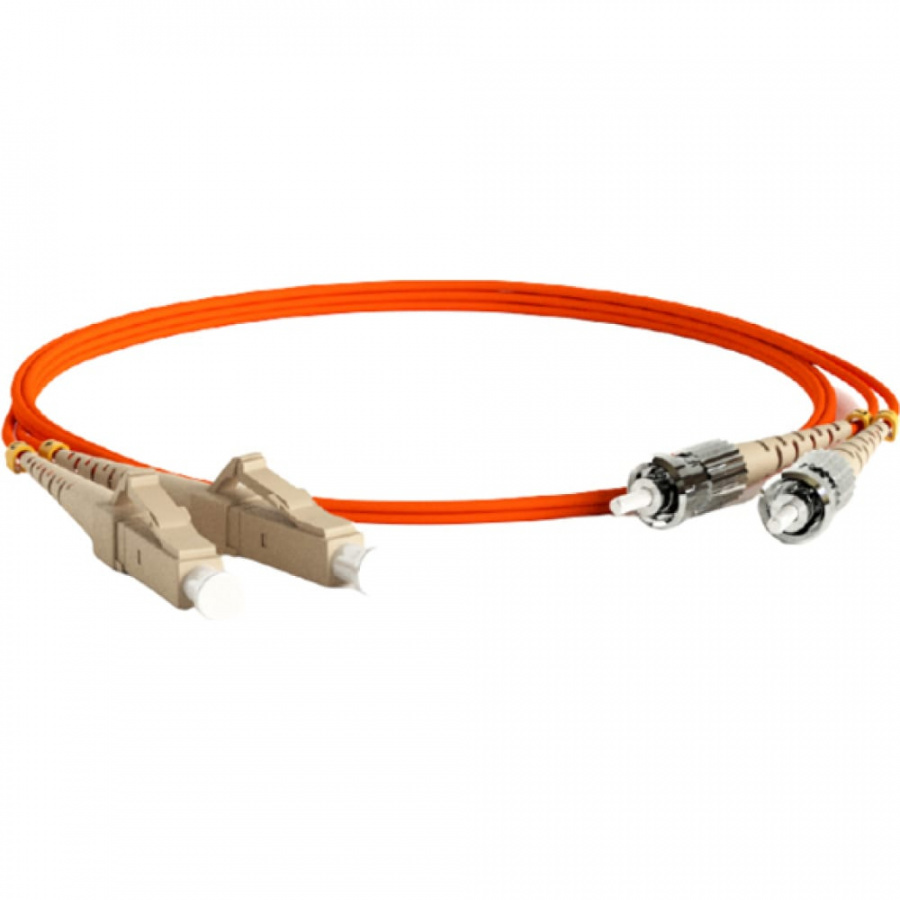 Волоконно-оптический шнур Hyperline FC-D2-50-LC/PR-ST/PR-H-2M-LSZH-OR