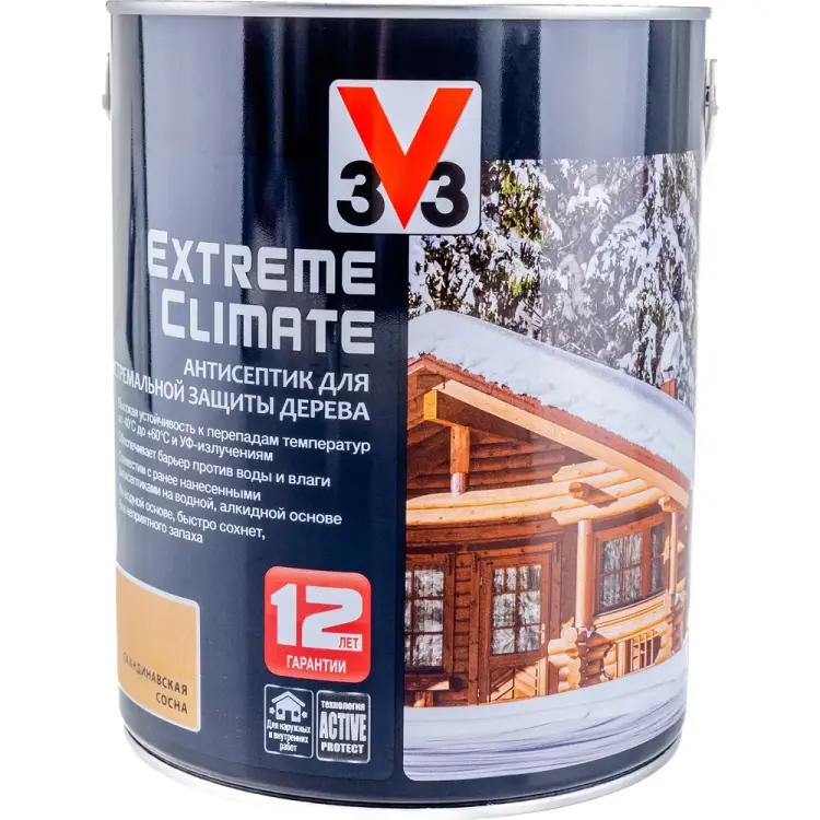 Акриловый антисептик для дерева V33 EXTREME CLIMATE 117435