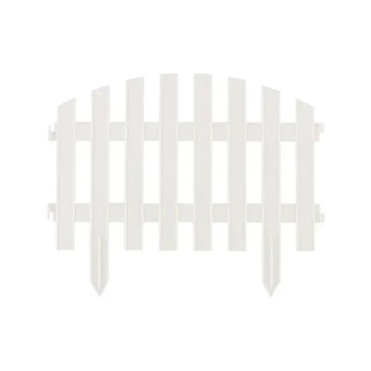 Садовое ограждение ПОЛИМЕРСАД Забор декоративный №2 ПС-ЗД2-бел