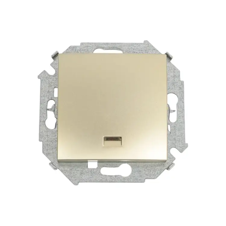 Одноклавишный кнопочный выключатель Simon 1591160-034