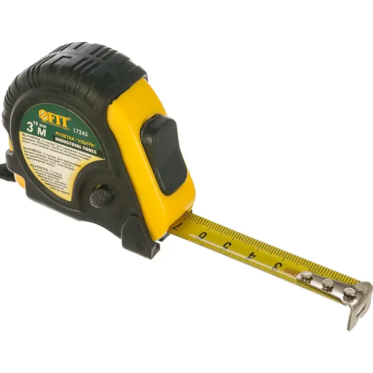 С тройным стопором рулетка FIT 17243