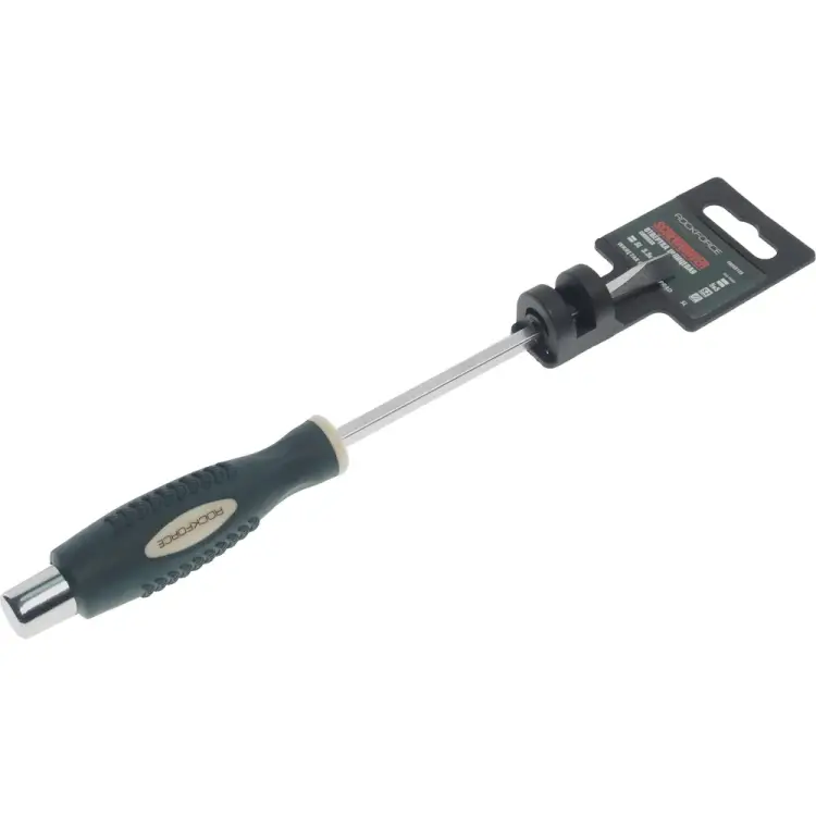 Силовая магнитная шлицевая отвертка Rockforce Profi RF-70255125(28256) Силовая магнитная шлицевая отвертка Rockforce Profi RF-70255125(28256)