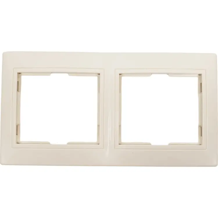 Горизонтальная двухместная рамка Smartbuy Венера SBE-01i-00-FR-2