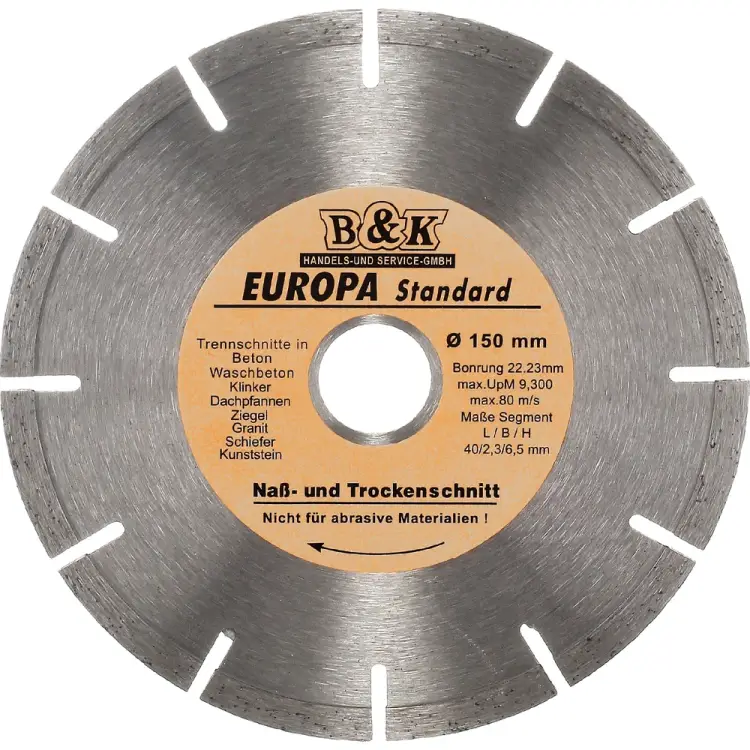 Сегментный диск алмазный TORGWIN Europa S56163 Сегментный диск алмазный TORGWIN Europa S56163