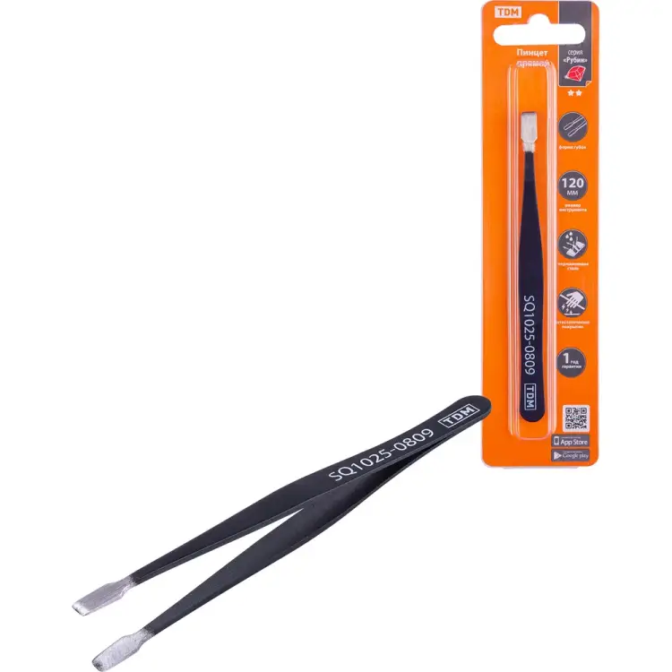 Прямой пинцет TDM ELECTRIC Рубин SQ1025-0809