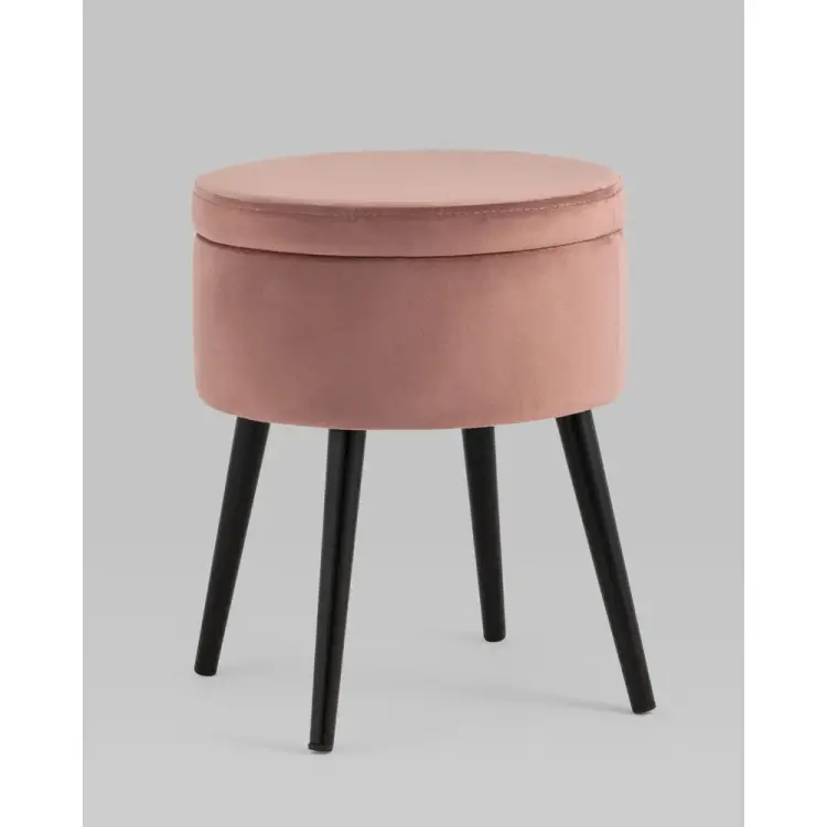 Пуф Стул Груп Клайс с ящиком для хранения, велюр пыльно-розовый vd-clays-b15 Пуф Стул Груп Клайс с ящиком для хранения, велюр пыльно-розовый vd-clays-b15