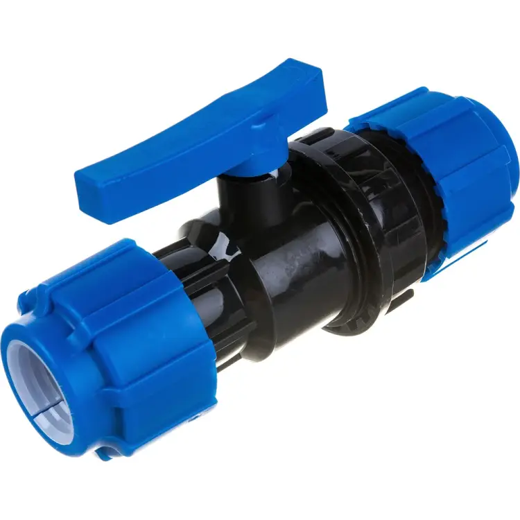 Разъемный компрессионный кран Политэк ТПК-АКВА 555220032