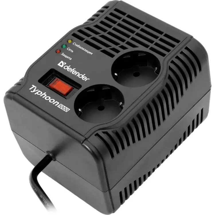 Стабилизатор напряжения Defender AVR Typhoon 1000 99033 Стабилизатор напряжения Defender AVR Typhoon 1000 99033