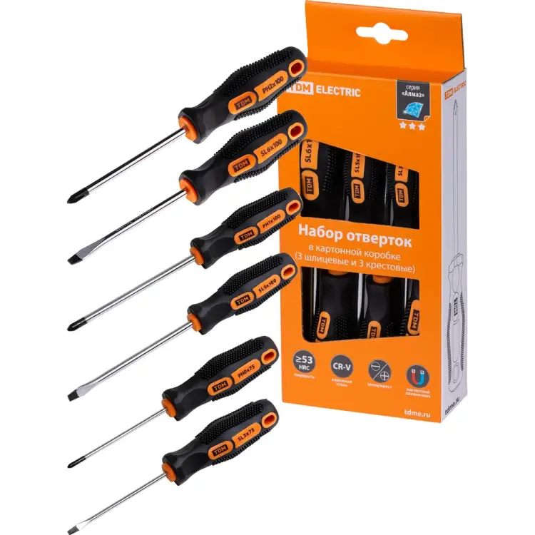 Набор отверток TDM ELECTRIC Алмаз SQ1013-0204