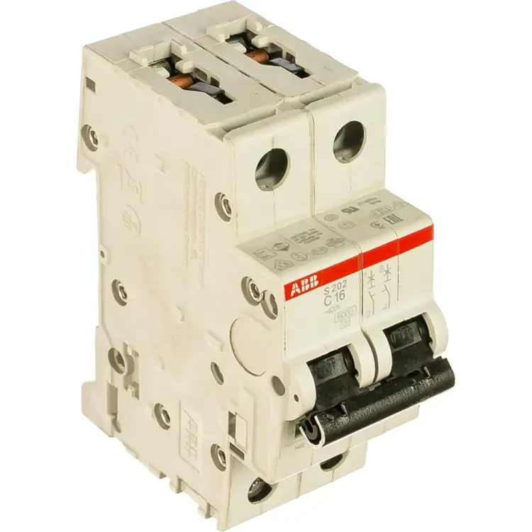 Автомат ABB S202 2п, C 16А, 6кА 2CDS252001R0164