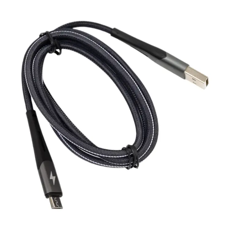 Дата-кабель для micro USB More Choice K41Sm Silver Black Дата-кабель для micro USB More Choice K41Sm Silver Black