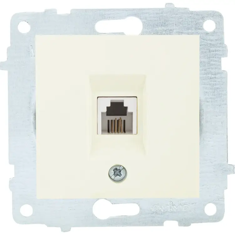 Механизм телефонной 1-местной розетки OVIVO 600-000302-221