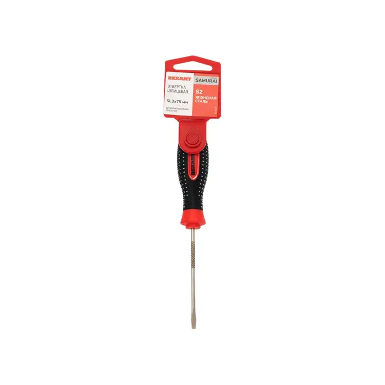 Шлицевая отвертка REXANT S2 12-4721-1 Шлицевая отвертка REXANT S2 12-4721-1