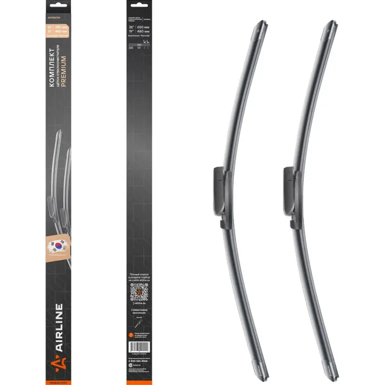 Комплект щеток стеклоочистителя Airline PREMIUM AWBM084