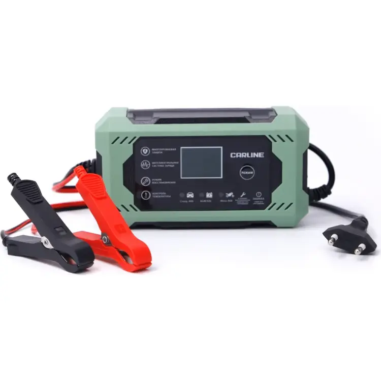 Импульсное автоматическое зарядное устройство для свинцово-кислотных аккумуляторов CARLINE CA-5A Импульсное автоматическое зарядное устройство для свинцово-кислотных аккумуляторов CARLINE CA-5A