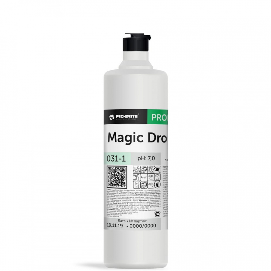 Моющее средство для мойки посуды PRO-BRITE MAGIC DROP Apple