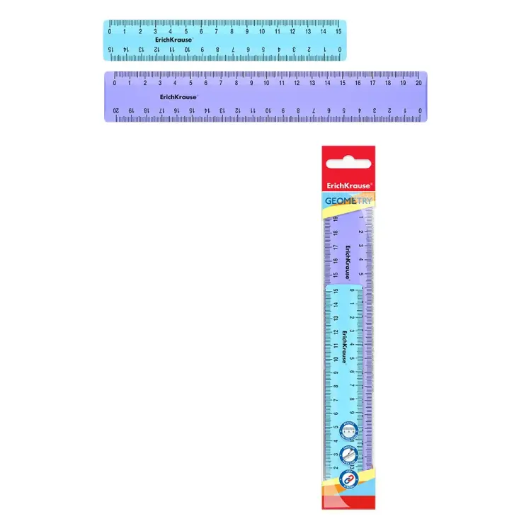 Пластиковые линейки ErichKrause Pastel 49556
