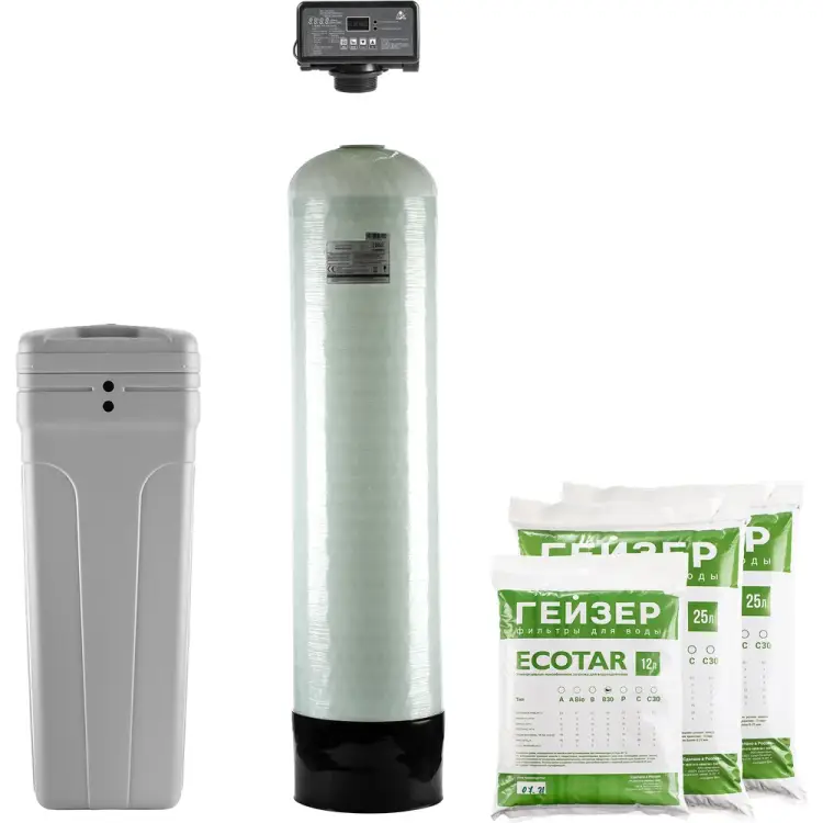Установка обезжелезивания и умягчения воды Гейзер аквашеф 33680