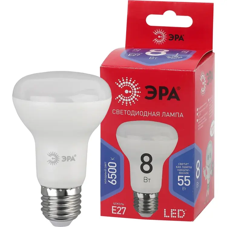 Лампа ЭРА LED R638W865E27 R Б0045336 Лампа ЭРА LED R638W865E27 R Б0045336