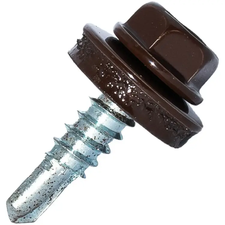 Самосверлящий винт HARDWEX ТМ HWX4-W-P7-4.8x25 мм. св.№3, RAL 8017 (250 шт.) 5190000001581