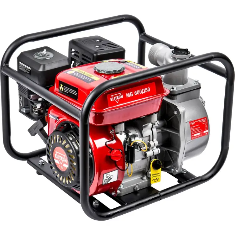 Бензиновая мотопомпа Elitech МБ 600 Д 50 205517 Бензиновая мотопомпа Elitech МБ 600 Д 50 205517
