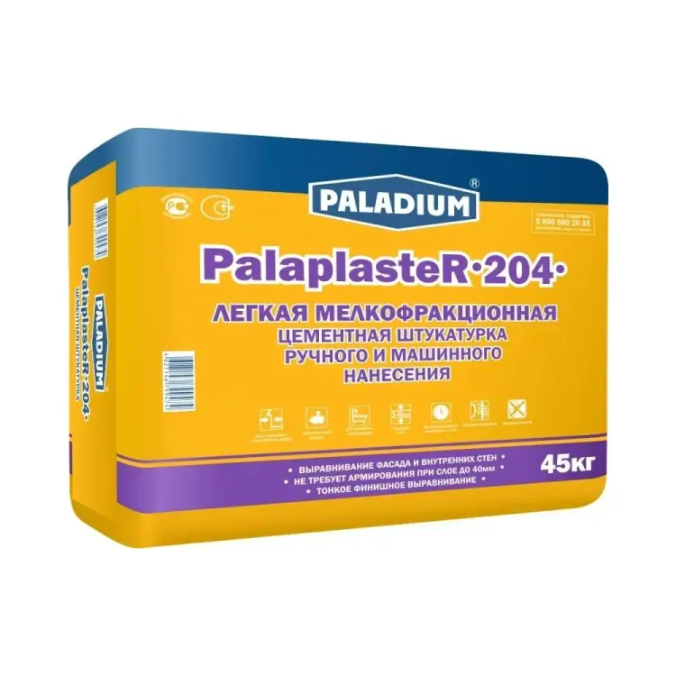 Цементная штукатурка PALADIUM PalaplasteR-204 82502740 Цементная штукатурка PALADIUM PalaplasteR-204 82502740