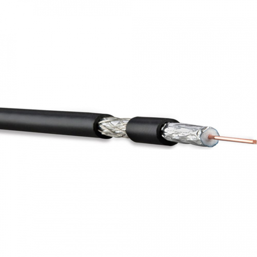 Коаксиальный кабель Hyperline COAX-RG6-CU-100
